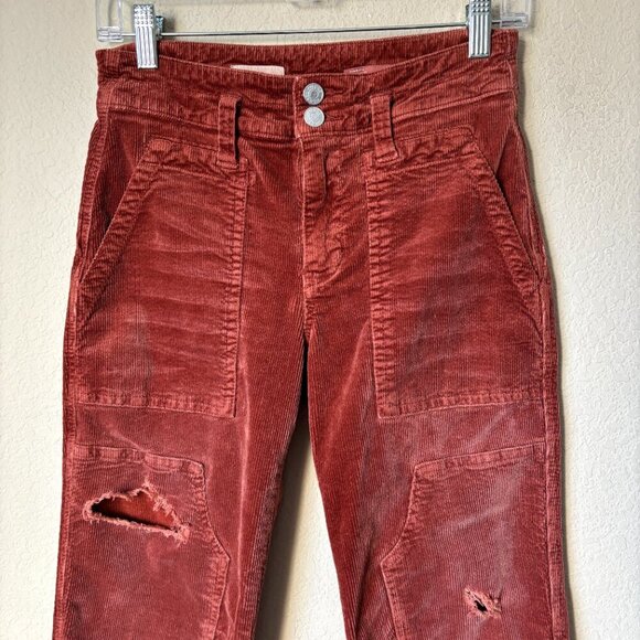 Anthropologie Pilcro The Wanderer Corduroy Distressed Pants - Picture 13 of 13